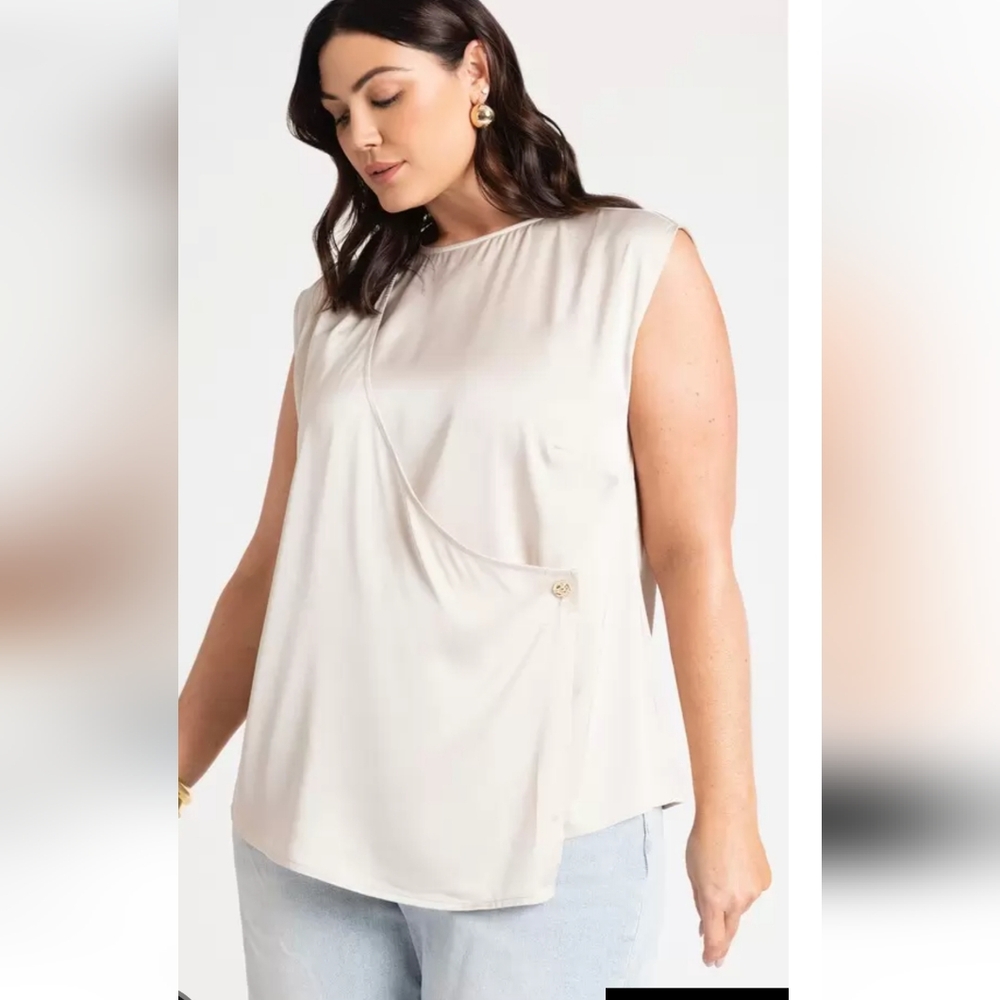 NWT, Eloquii draped top